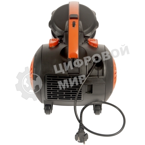 Пылесос Mystery MVC-1124 черный/оранжевый, 300/2000 Вт, уборка сухая, пылесборник контейнер 5 л