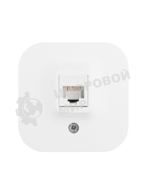 Розетка компьютерная информационная 1-м ОП Quteo RJ45 CAT.5E UTP бел. Leg 782224