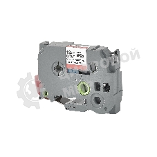 Кассета с лентой S'OK by Sakura Printing TZES441 для Brother, черный на красном, 18мм/8м, наклейка