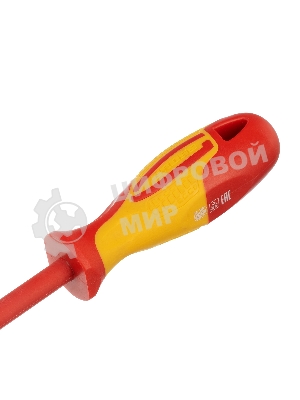 Отвертка Gross 12945 диэлектрическая sl8х150мм crmo до 1000в двухкомпонентная рукоятка