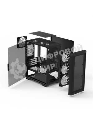 Компьютерный корпус ZALMAN M4, MATX, черный, WINDOW, 1xCombo (3.5'' or 2.5''), 1x3.5