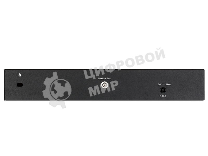 Коммутатор D-Link DGS-1210-10P/FL2A Управляемый L2 коммутатор с 8 портами 10/100/1000Base-T и 2 портами 1000Base-X SFP (8 портов PoE 802.3af/at, PoE бюджет 65 Вт)