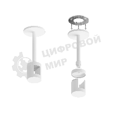 Крепеж накладной A9221 WH белый D20*100mm