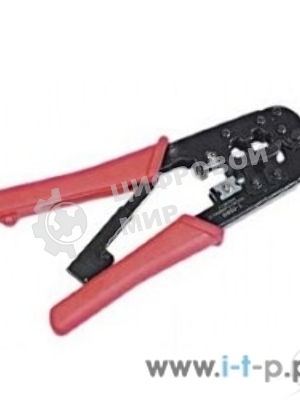 Монтажный инcтрумент Gembird T-568R Универсальные клещи для обжима и разделки кабеля RJ-11 (6p4c/6p2c), RJ-12 (6p6c), RJ-45 (8p8c) с фиксатором