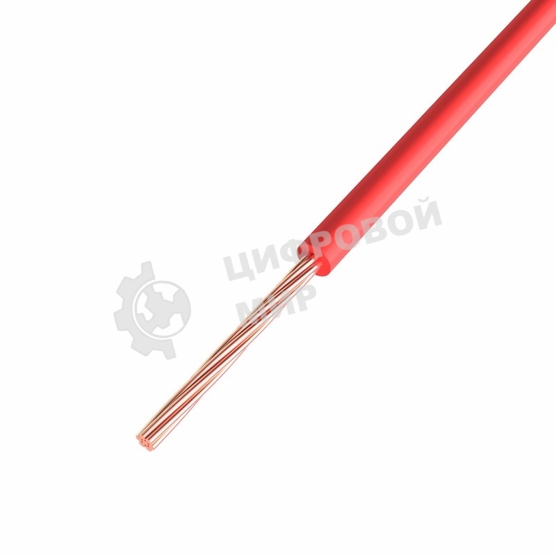 Провод ПГВА Rexant 1х0.75 мм², Cu, красный, бухта 200 м