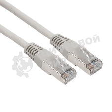 Пaтч-корд F/UTP Rexant, cat.6, RJ45-RJ45, экранированный, PVC серый, 3м