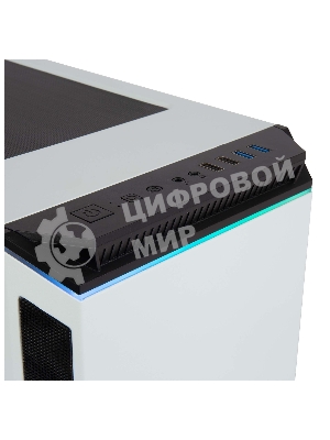 Компьютерный корпус Hiper PW81 белый без БП ATX 3x120мм 2xUSB2.0 2xUSB3.0 audio bott PSU