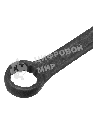 Набор ключей комбинированных Сибртех, 8 - 17 мм, 6 шт., CrV, фосфатированные, ГОСТ 16983