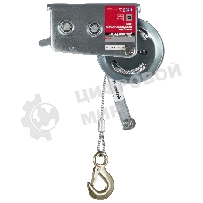 Лебедка шестеренчатая Matrix тяга - 0,8 т, 9 м, тросовая