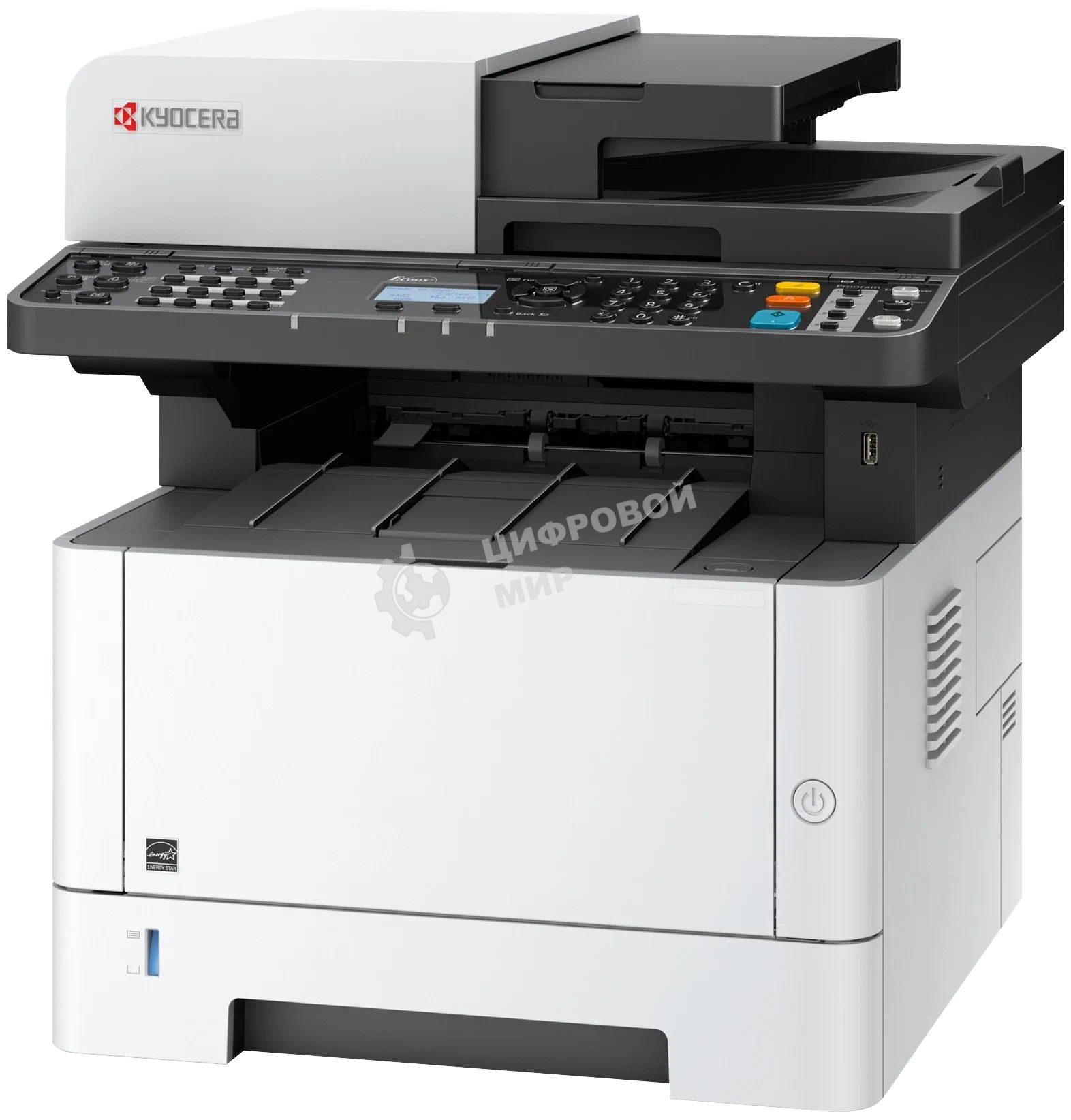 МФУ лазерное Kyocera Ecosys M2040dn (Азия) (1102S33AX0), A4, ч/б, печ. до 40 стр/мин., скан. до 40 стр/мин. (ч/б) 23 стр/мин. (цвет), 1200 x 1200 dpi (печать) 600x600dpi (скан.), USB, RJ-45 (старт.картр. TK-1178)