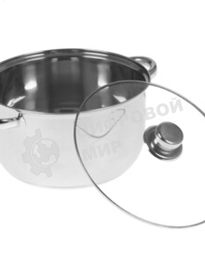 Кастрюля WEBBER BE-159/2 из нерж стали со стеклянной крышкой (d=24; 5.8 л) (8)