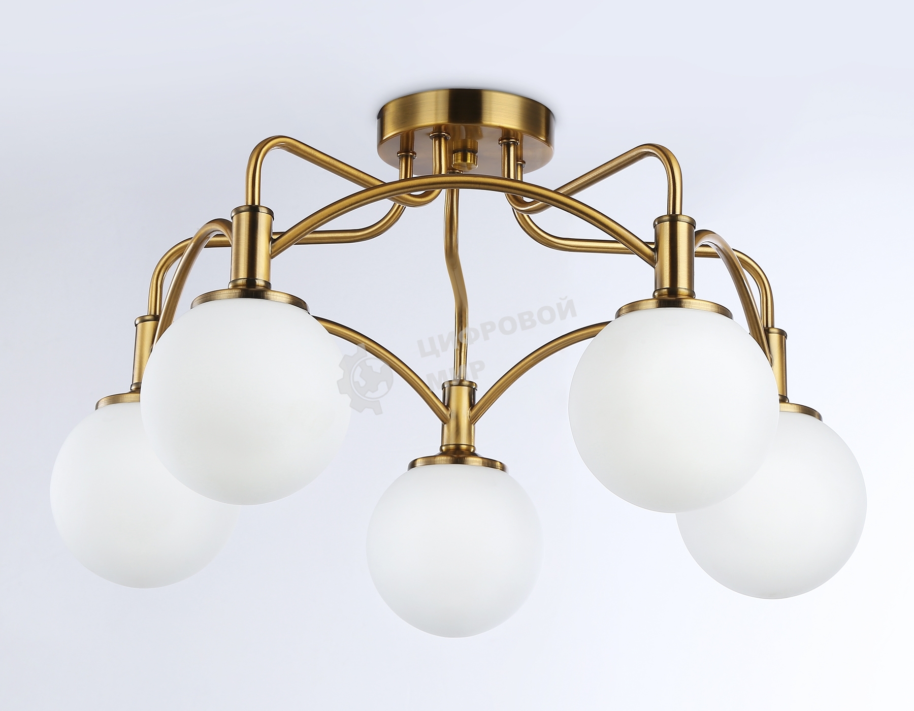 Светильник Ambrella light TR3212/5 GD/FR золото/белый матовый  E27*5 max 40W D560*302