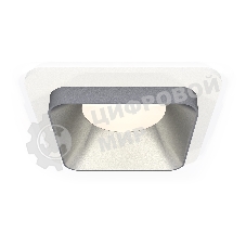 Комплект встраиваемого светильника Ambrella light XC7901003 SWH/SSL белый песок/серебро песок MR16 GU5.3 (C7901, N7703)