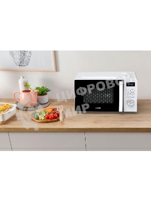 Микроволновая печь Gorenje MO20A3WH белый, 20 л, 800 Вт, переключатели - кнопки, поворотный механизм