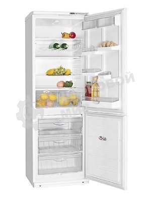 Холодильник Atlant ХМ-6021-080 серебристый двухкамерный 225/101л морозилка снизу