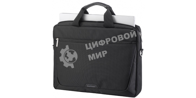 Сумки для ноутбуков Сумка SUMDEX PON-111BK нейлон, черная до 15,6