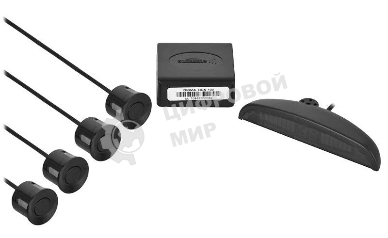 Парковочный Радар Digma DCK-100 4 датчика 22мм черный