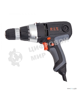 Дрель-шуруповерт P.I.T. РВМ10-С2 МАСТЕР, 400Вт 30 Нм, щеточный
