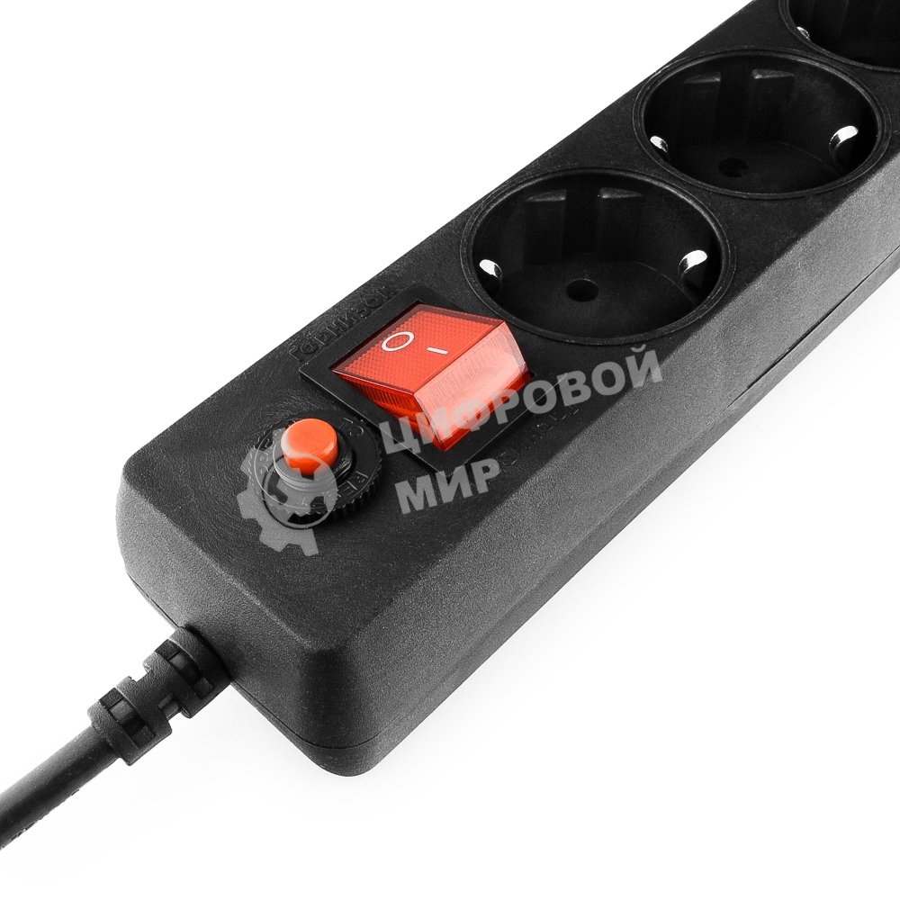 Сетевой фильтр Гарнизон ЕНLB-4 0,5 м 5 розеток черный 