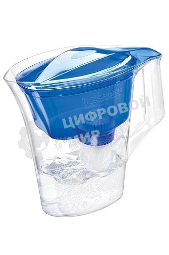 Кувшин Барьер Танго синий с узором 2.5л.