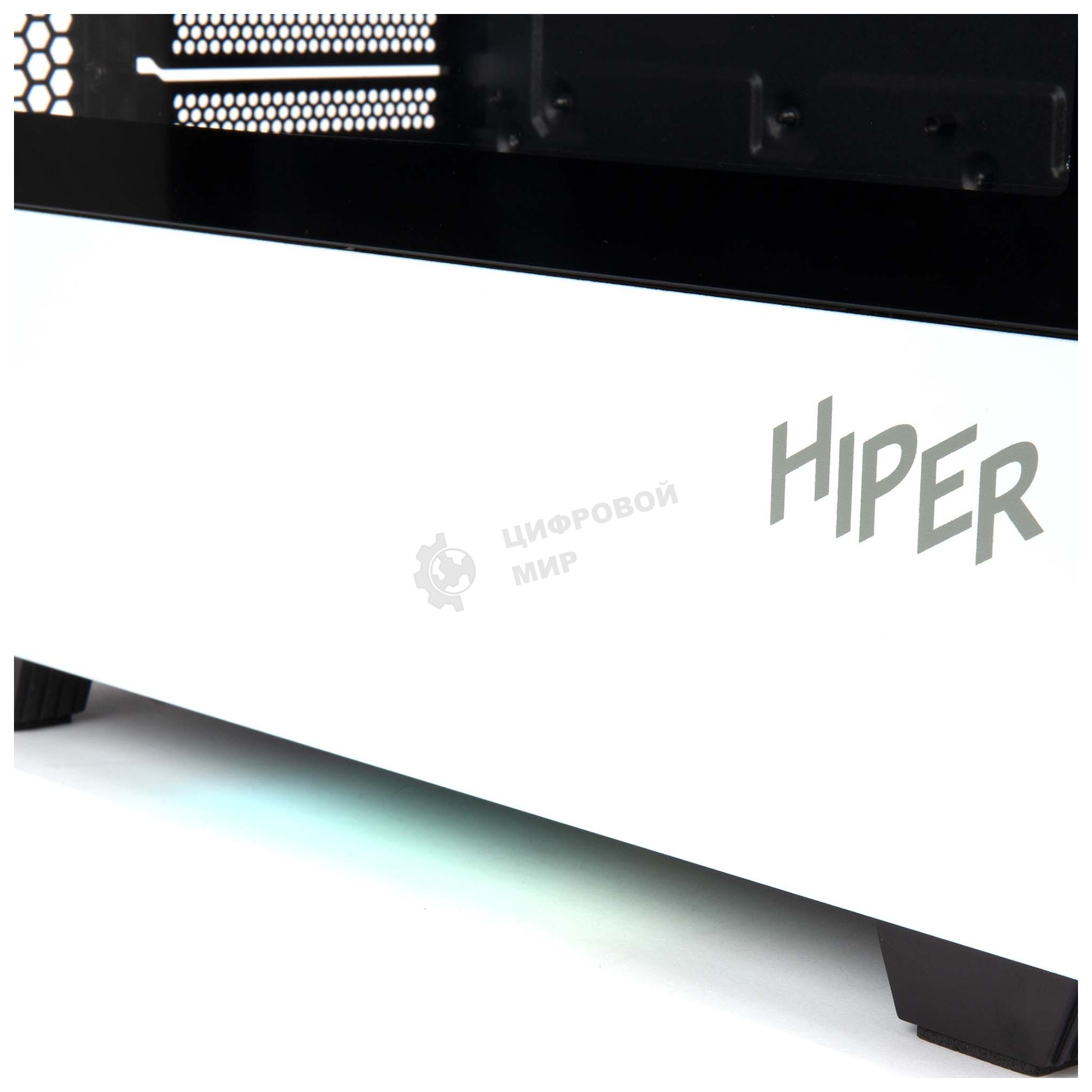 Компьютерный корпус Hiper PW81 белый без БП ATX 3x120мм 2xUSB2.0 2xUSB3.0 audio bott PSU