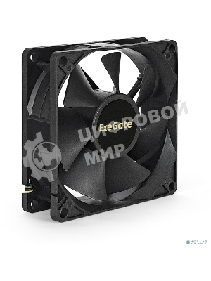 Вентилятор для корпуса ExeGate EX08025S3P черный, 80 мм, 2200 об/мин, 22.5 дБ, 3 pin