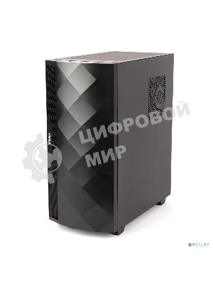 Компьютерный корпус Hiper DCB черный без БП ATX 1x120mm 1x140mm 1xUSB2.0 1xUSB3.0 audio bott PSU
