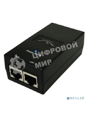 Сетевое оборудование UBIQUITI POE-24-12W(EU) блок питания с PoE, 220 VAC -> 24VDC, 0,5A - для абонентов