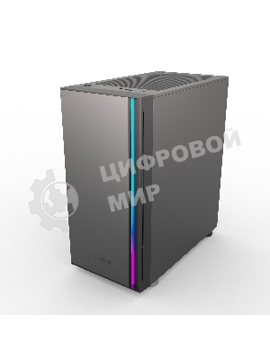 Компьютерный корпус без блока питания PCCOOLER LM300 ARGb BK, Flat Mid Tower, черный, TG, 0.45 SPCC, 1x120мм mATX, mITX 170/330/150мм 2x2.5