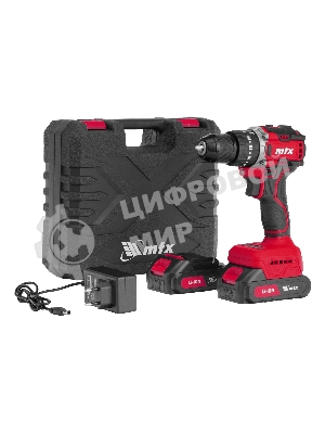 Дрель-шуруповерт MTX CIDS-BL-20, 20 В, 2 Ач, 60 Нм, бесщеточный, ударный