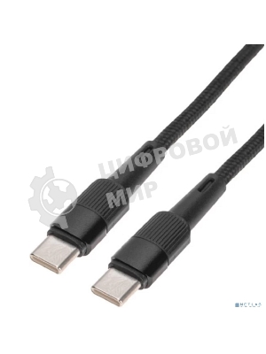 Кабель Rexant Type-C – Type-C, 5A, 100Вт, 1м, в черной нейлоновой оплетке