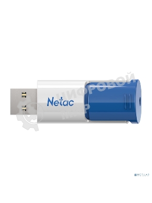 Флешка USB Netac U182 Blue (NT03U182N-256G-32BL), 256Gb, USB 3.0, R/W 70/30, белый/синий