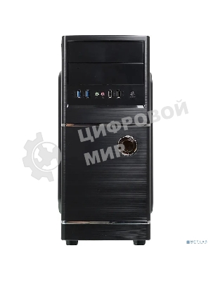 Компьютерный корпус Accord ACC-B301 черный без БП ATX 3x120мм 2xUSB2.0 2xUSB3.0 audio