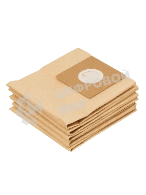 Комплект одноразовых мешков Kranz для строительного пылесоса KR15, 15л