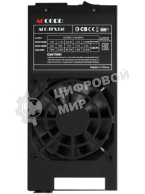 Блок питания Accord ACC-TFX350, 350Вт, 80мм, черный