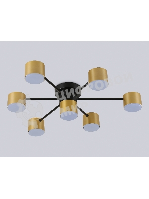 Потолочный светильник Ambrella light FL51726/7 BK/GD черный/золото GX53/7 max 12W 645*135