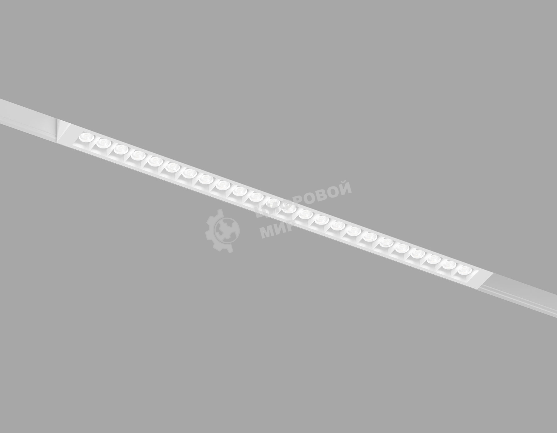 Трековый линейный светильник Ambrella light GL8080 WH белый IP20 18W 3000-6000K 220V 24° 410*25*41