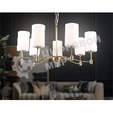 Люстра Ambrella light LH56053/7 BS/FR латунь/белый матовый E14*7 max 40W D680*950