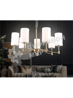 Люстра Ambrella light LH56053/7 BS/FR латунь/белый матовый E14*7 max 40W D680*950