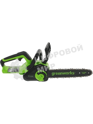 Цепная пила аккумуляторная GreenWorks GD24CS30K4, 24V, 30 см, бесщеточная, c АКБ 4 А·ч и ЗУ (2007007UB)