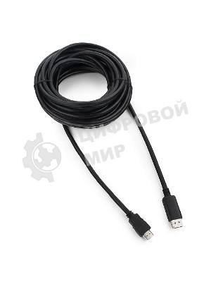 Кабель Cablexpert DisplayPort->HDMI, 10м, 20M/19M, черный, экран, пакет