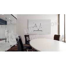 Демонстрационная доска Cactus CS-GbD-90x120-WT стекло стеклянная 90x120 см белый