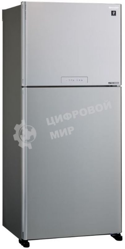 Холодильник Sharp SJ-XG55PMSL серебристый двухкамерный 394/162 л морозилка сверху