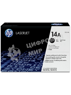 Картридж лазерный HP CF214A черный LaserJet 700 MFP M712 (10 000 стр.)
