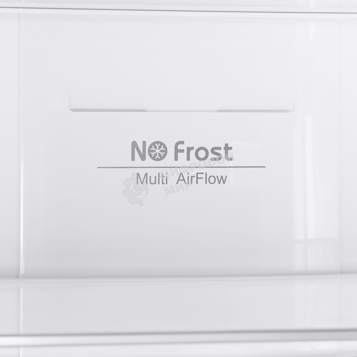 Холодильник Maunfeld MFF200NFW белый глянц. двухкамерный 271/106л морозилка снизу