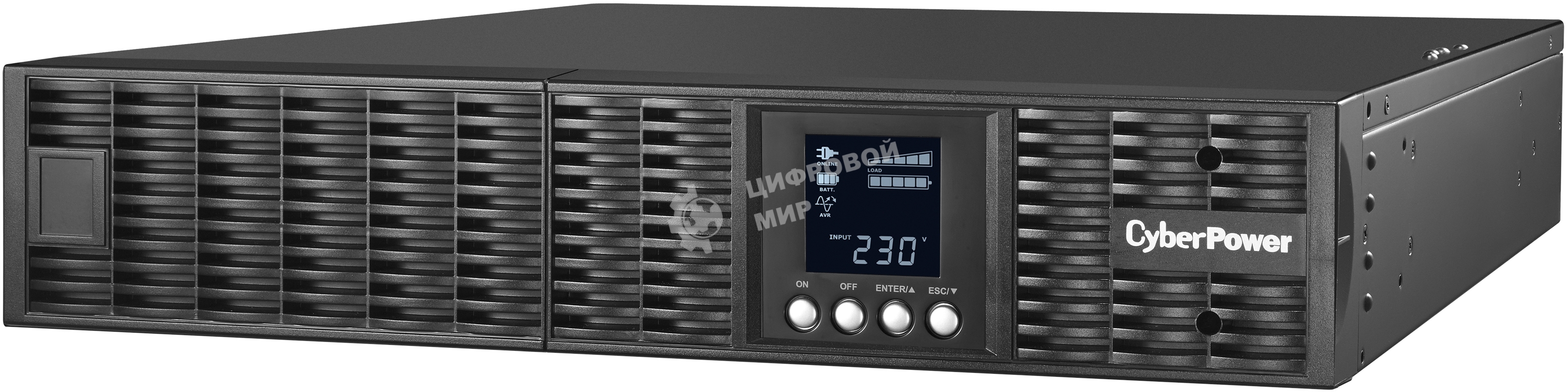 Источник бесперебойного питания CyberPower OLS2000ERT 2U 2000VA/1800W USB/RJ11/45/SNMP (8 IEC)