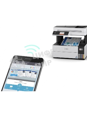 МФУ струйное Epson L6490 (C11CJ88405), A4, цветной, печ. до 17 стр/мин. (ч/б) до 9.5 стр/мин. (цвет), 1200 x 4800 dpi (печать) 1200x2400dpi (скан.), USB, RJ-45, Wi-Fi