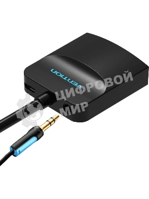 Мультимедиа конвертер Vention VGA + аудио > HDMI, гибкий, черный