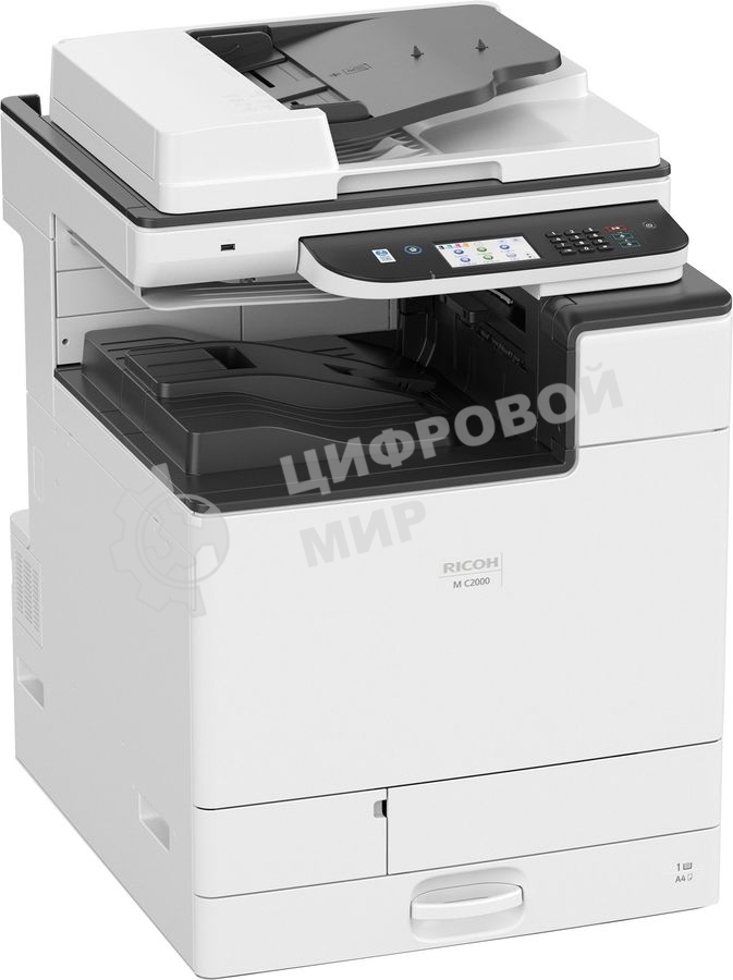 МФУ лазерное Ricoh Aficio M C2000 (418968), A3, цветной, печ. до 20 стр/мин., скан. до 17 стр/мин., 1200 x 1200 dpi (печать) 600x600dpi (скан.), USB, Ethernet (без тонера, запуск АСЦ)