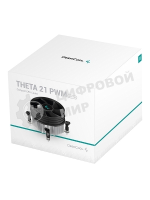 Кулер для процессора DEEPCOOL THETA 21 PWM 1700 черный, 92 мм, алюминий, 2400 об/мин, 30.2 дБ, 4 pin, 95 Вт, 72 мм